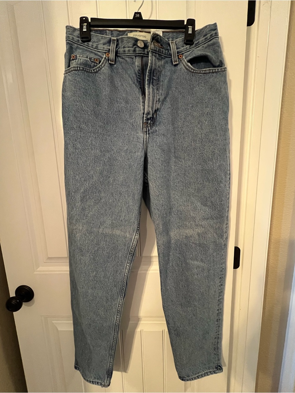 Vintage 90’s Gap Reverse Fit Light Wash High-Rise Straight Jeans